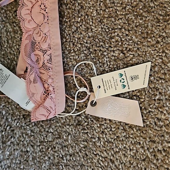 We are HAH x Free People Large Dusty Rose Lace Choker - Picture 3 of 4